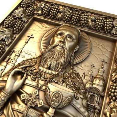 Icons (St.John of Kronstadt, IK_1686) 3D models for cnc